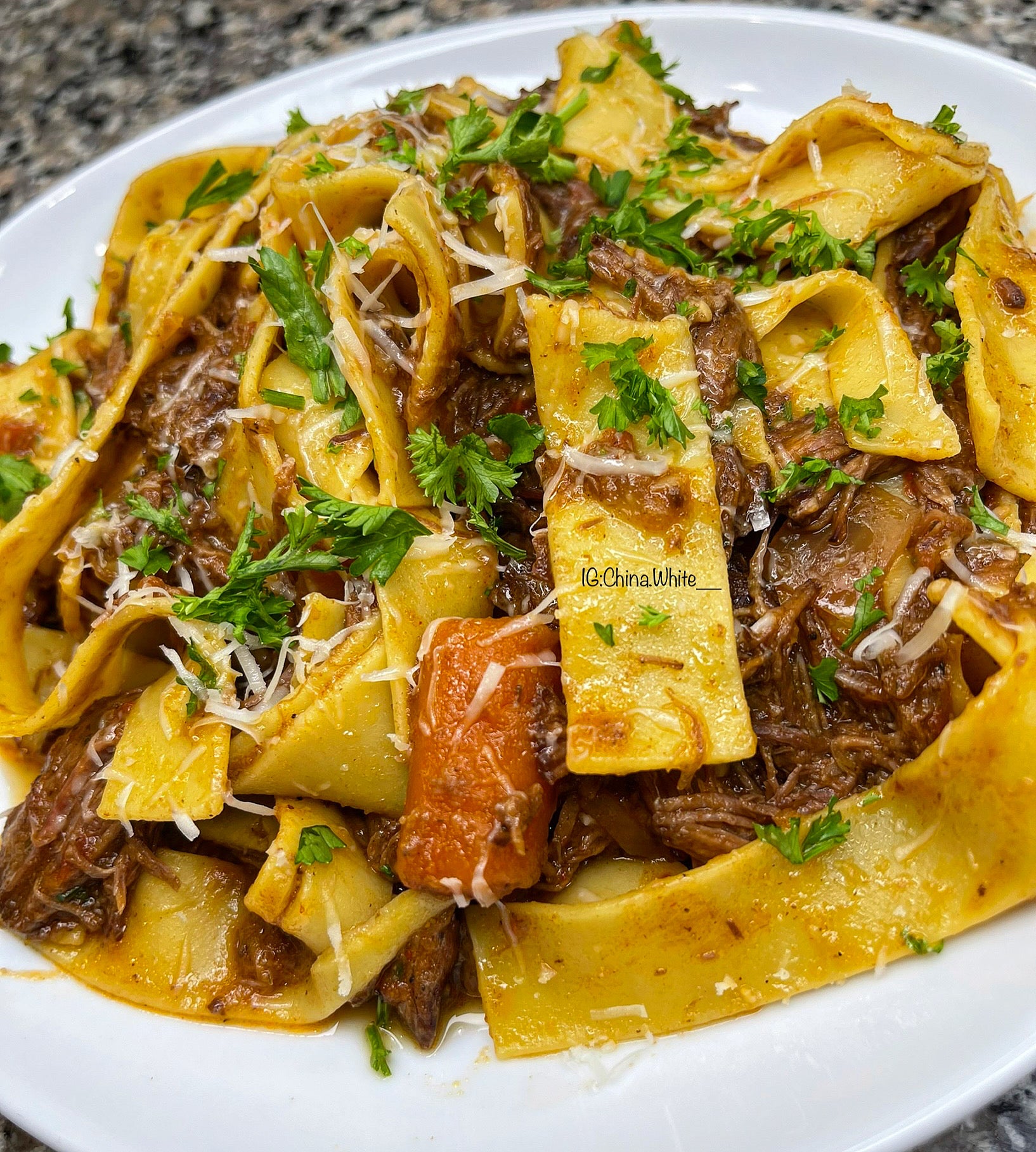 Roast Beef Pasta – Chef China White