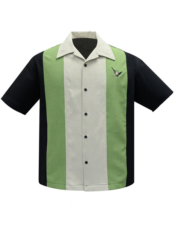 Green & Black Bowling Shirt | Steady Clothing | Steady Clothing