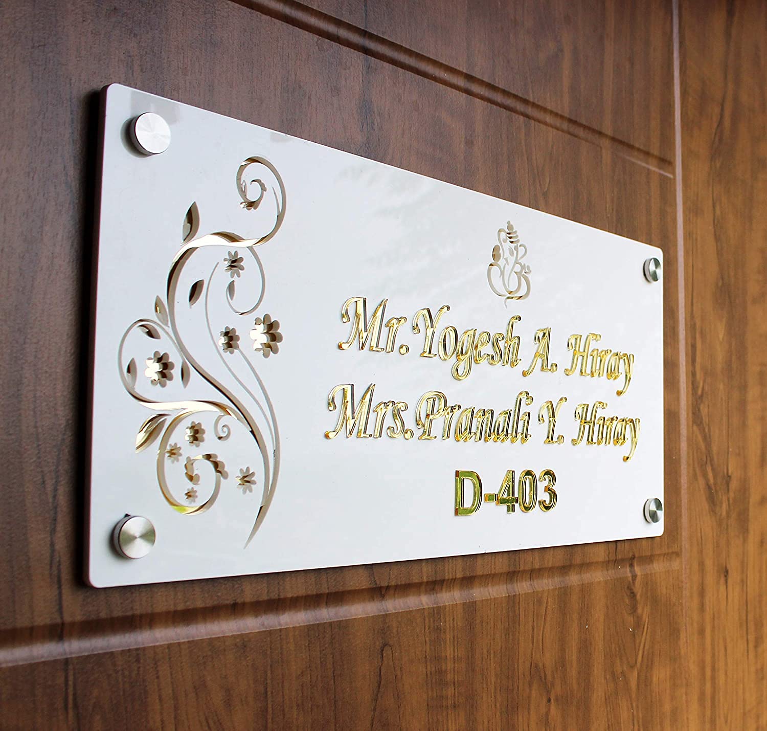 Startling Acrylic Door Name Plates - Image to u