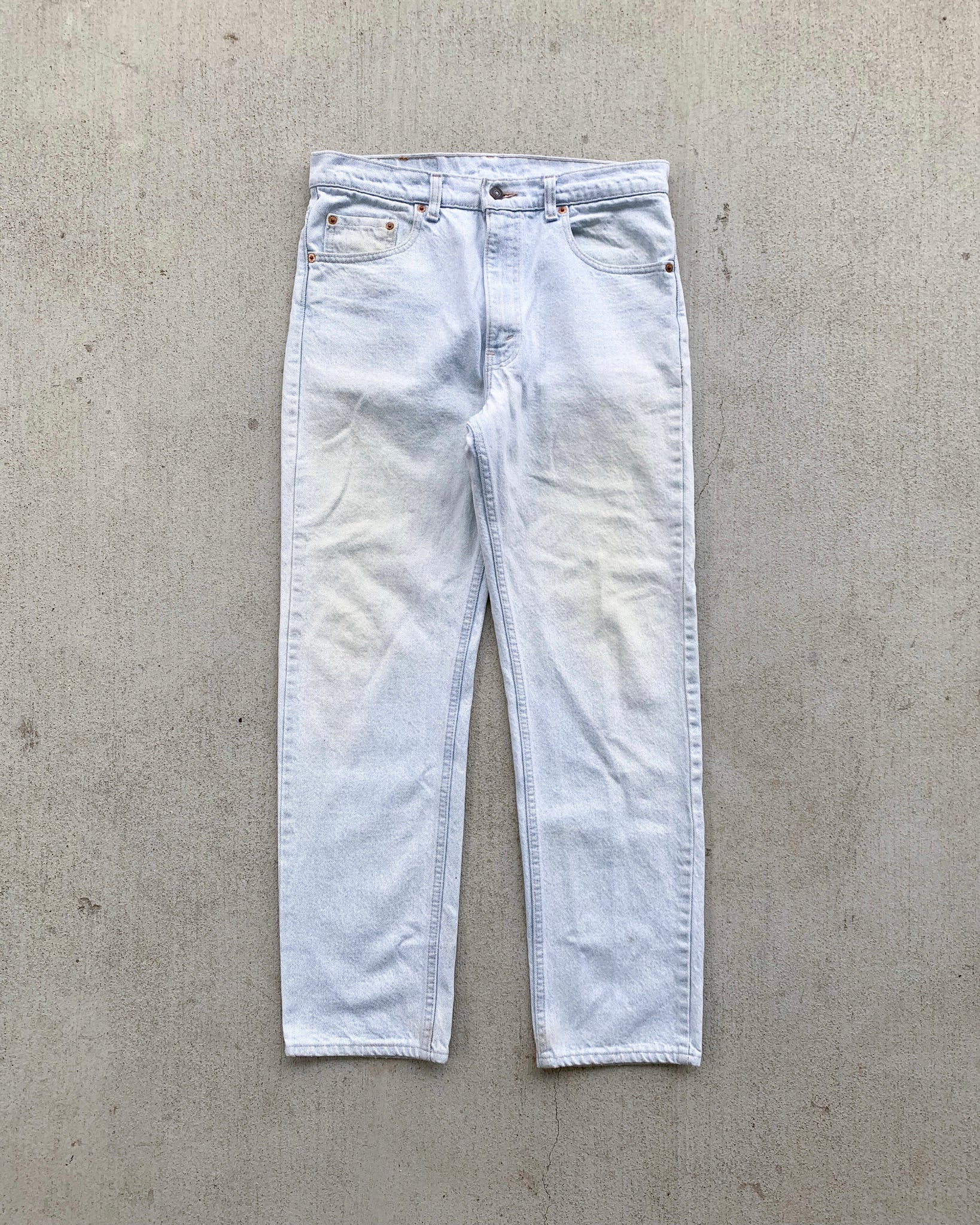 Bleached Light Wash Levi's 505 - 1980s – Grey Ground