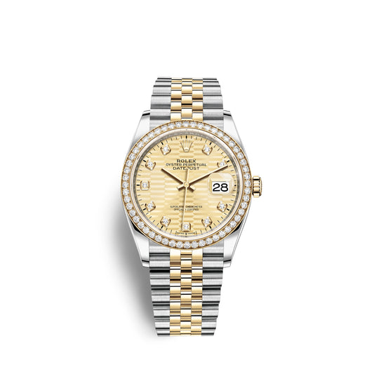 Rolex DateJust 126283RBR 36mm in Steel/Yellow Gold - US