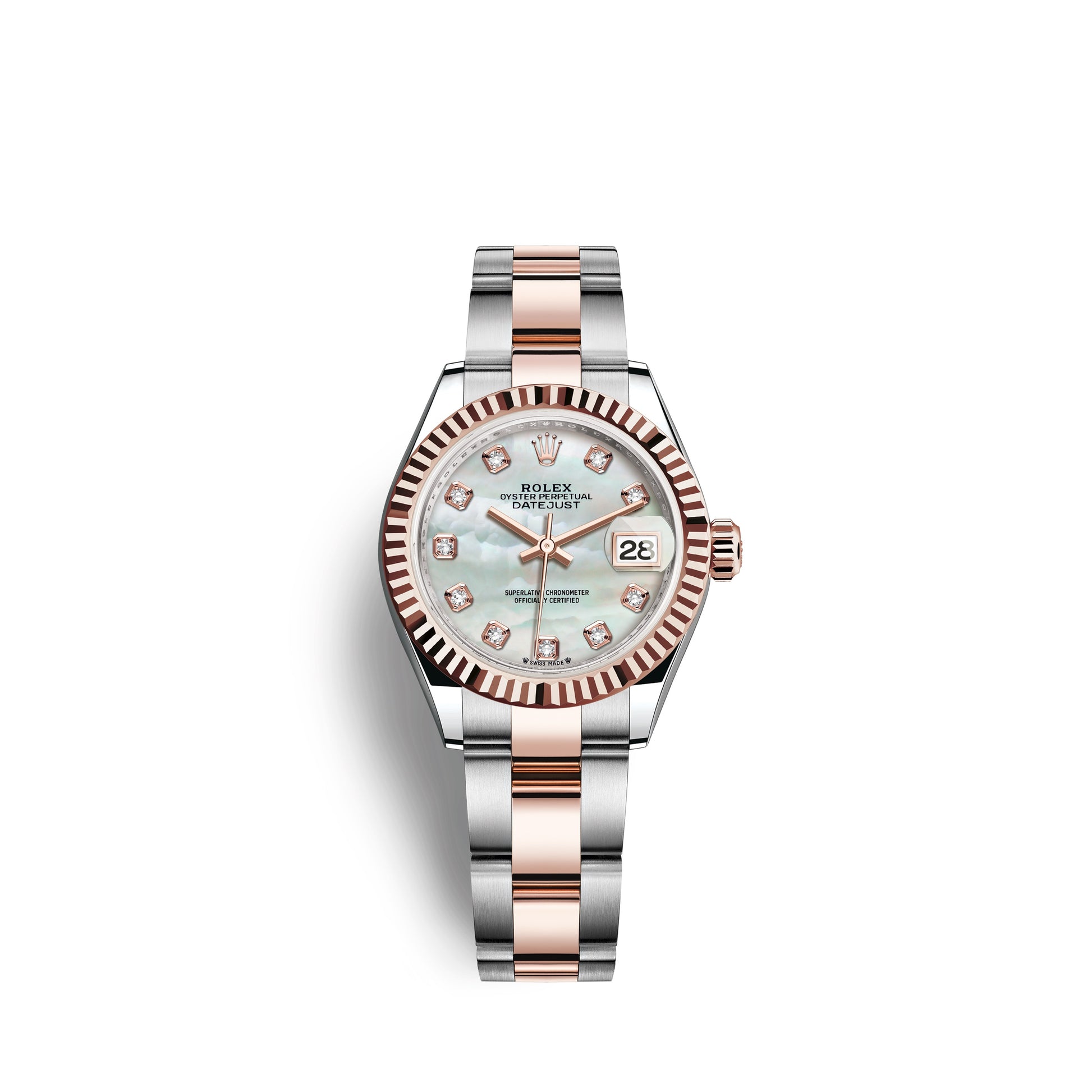 Rolex Lady-Datejust 28, Oystersteel and 18k Everose Ref# 279171- – Affordable Watches