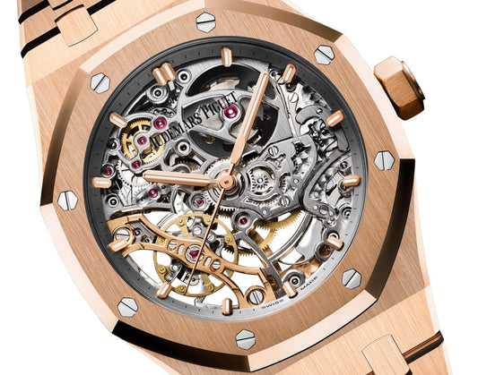 NEW! Audemars Piguet Men's Royal Oak White Gold Diamond Frosted 41mm  Skeleton Dial Watch Ref# 15407BC.GG.1224BC.01