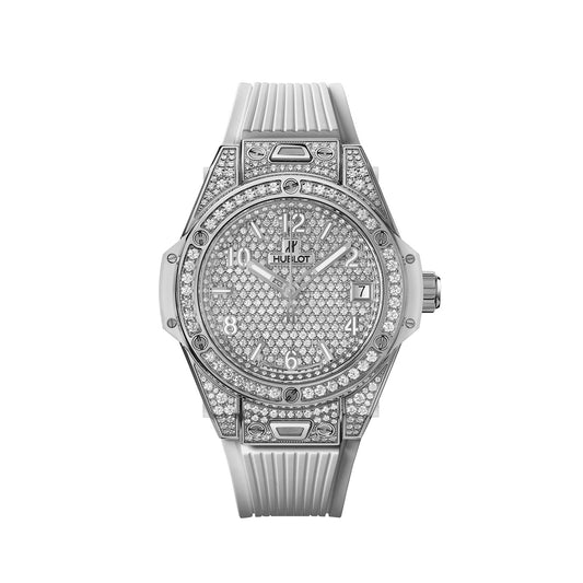 Hublot Big Bang ONE CLICK STEEL WHITE DIAMONDS Ref# 485.SE.2210.RW.120 –  Affordable Swiss Watches Inc.