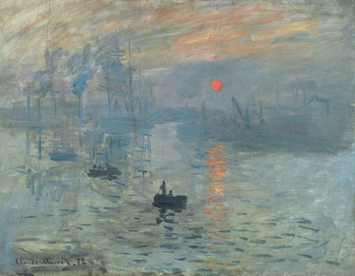 Impressionnisme Art Tableau Claude Monet Soleil Levant en 1872