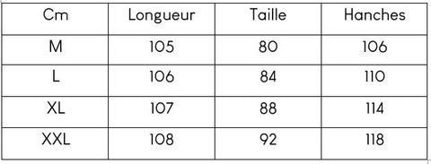 Guide des tailles