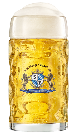 geur Vooravond Paar STARNBERGER Bierglas - Glaskrug Seidel 1L – Starnberger Brauhaus