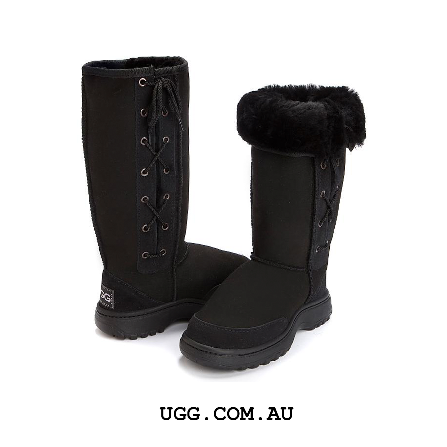 hiking tall lace up ugg boots