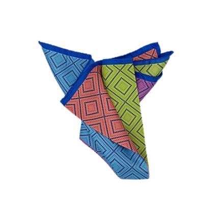 Multi-Color Geometric Pocket Square