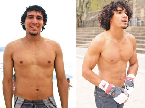 Amazing transformation of a man who got fit by using gymnastic rings