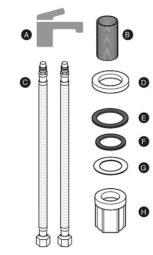 Composant robinet montage facile