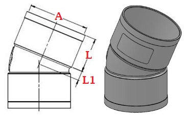 Dimensions coude PVC 22 femelle femelle