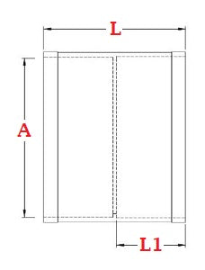 Dimensions manchon PVC a butee