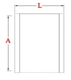 Dimensions manchon PVC coulissant