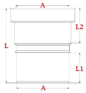 Dimensions manchon de dilatation PVC