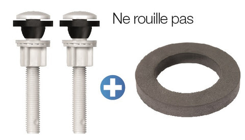 Fixation anti rouille + joint mousse