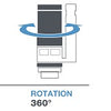 Rotation mécanisme 360°