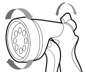 Pistolet d'arrosage multijet métal - Capvert - Jet réglable