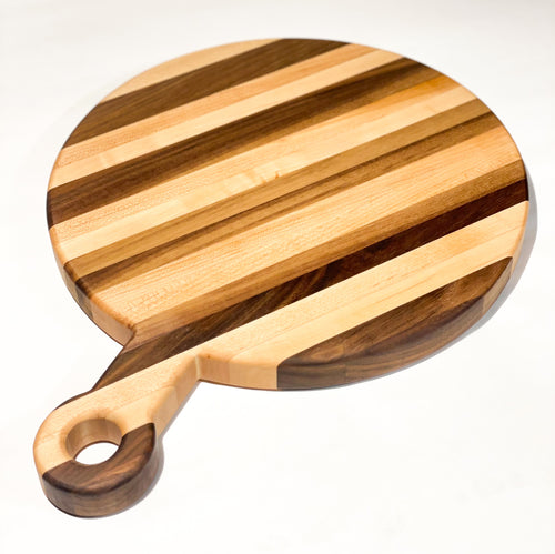 Small Black Walnut and Maple End Grain Cutting Board — Hunter Design Company