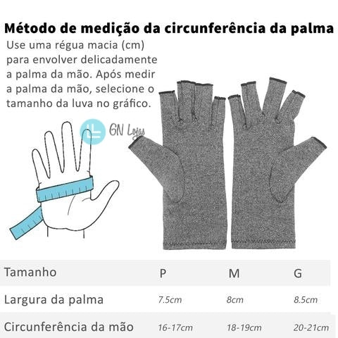 Luva Para Artrite Túnel do Carpo Tendinite Reumatoide