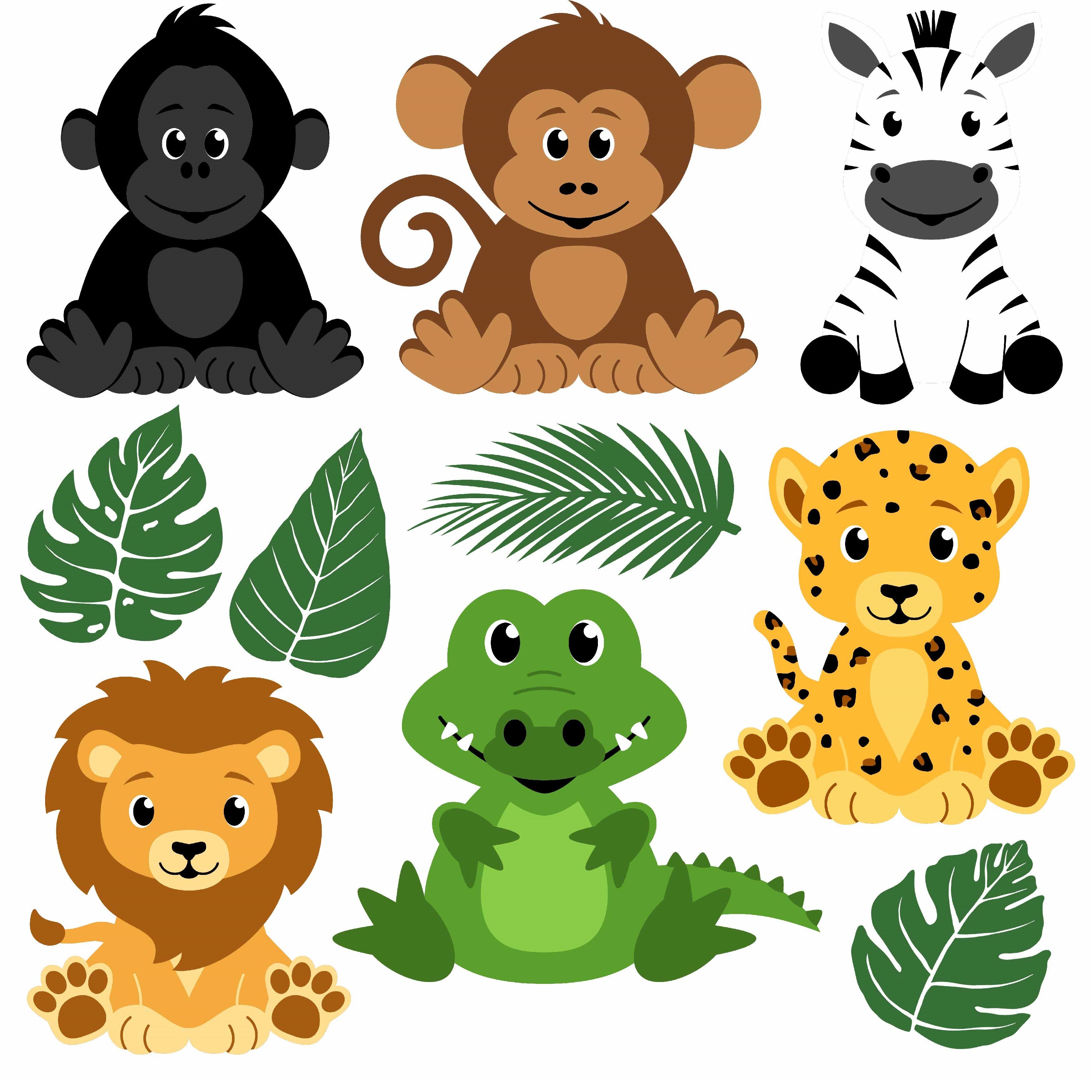 Safari Animals 2 Half Sheet Misc. (Must Purchase 2 Half sheets - You C ...