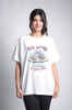 Women's Front Print Cotton Boyfriend T-Shirt MEPST26