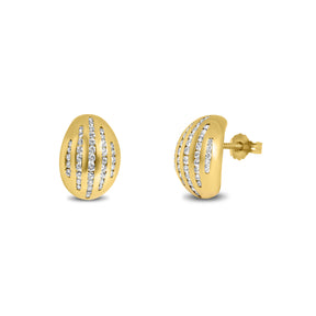 Stud Earrings - Yellow Gold G(6.50) M(1.00)