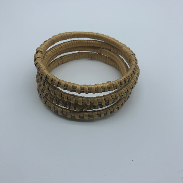 Basket Weave Bangle-Greyish Dye Variation - Lillon Boutique