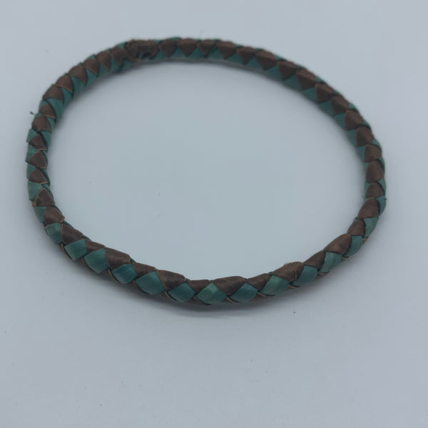 Basket Weave Bangle- Blue Dye Variation 3 - Lillon Boutique