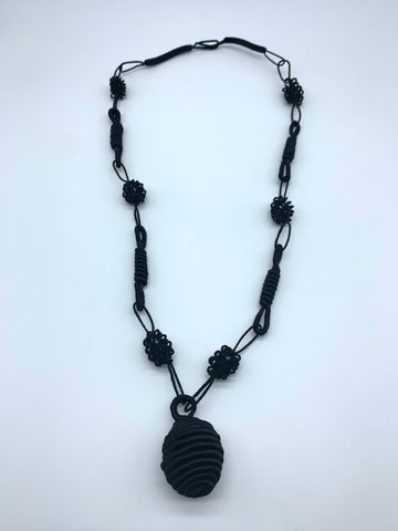 Beautiful Black Thread Designer Necklace – Siri Jewellery
