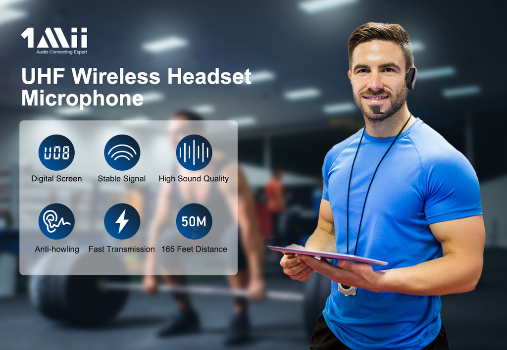 M4K UHF Wireless Headset Microphone