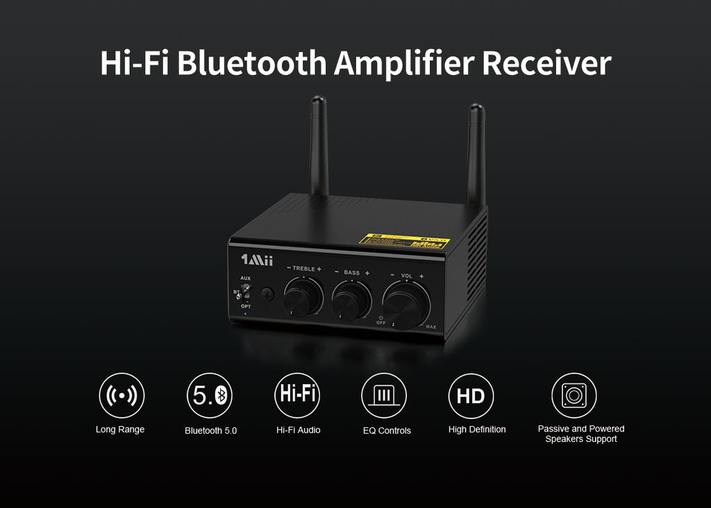 1mii B08 Bluetooth Amplifier Receiver