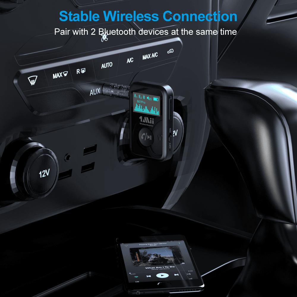 Behoren Canberra Zwart B07Pro In-car Bluetooth Audio receiver | 1mii.shop