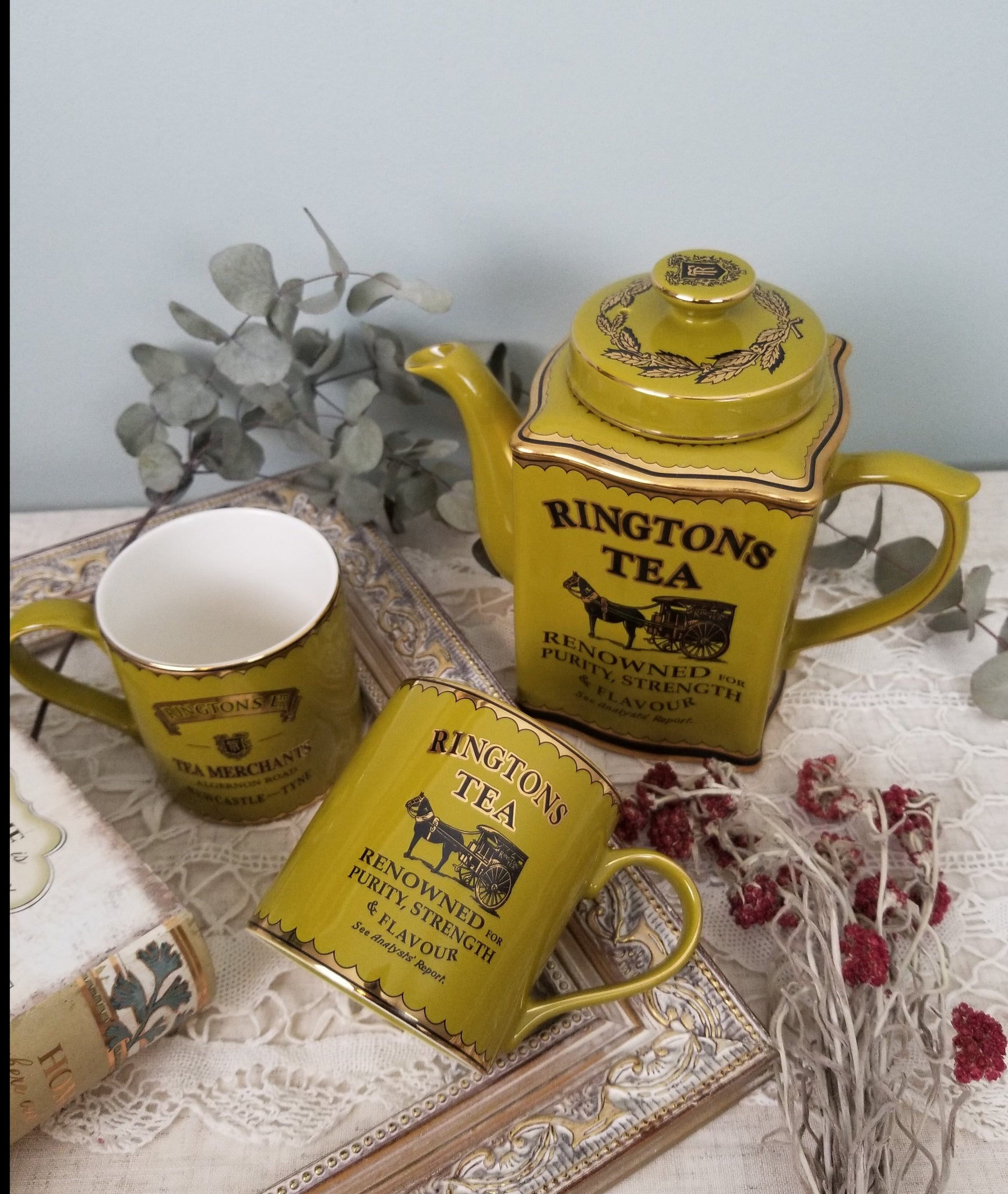 リントンズ RINGTONS TEA 空き缶 紅茶缶 日本未発売 - 食器