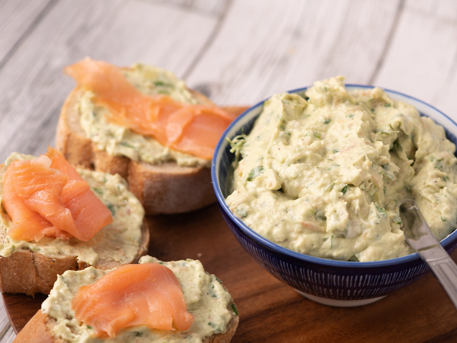 Avocado Spread with Salmon