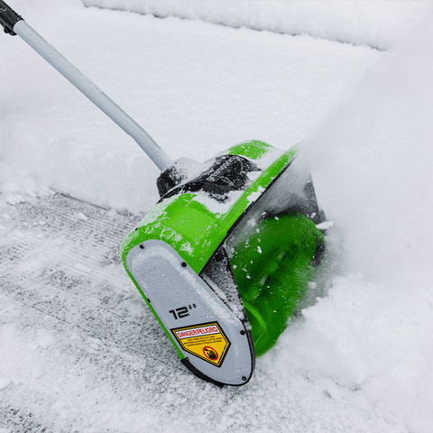 Image Alt text: 8 Amp 12" Corded Snow Shovel