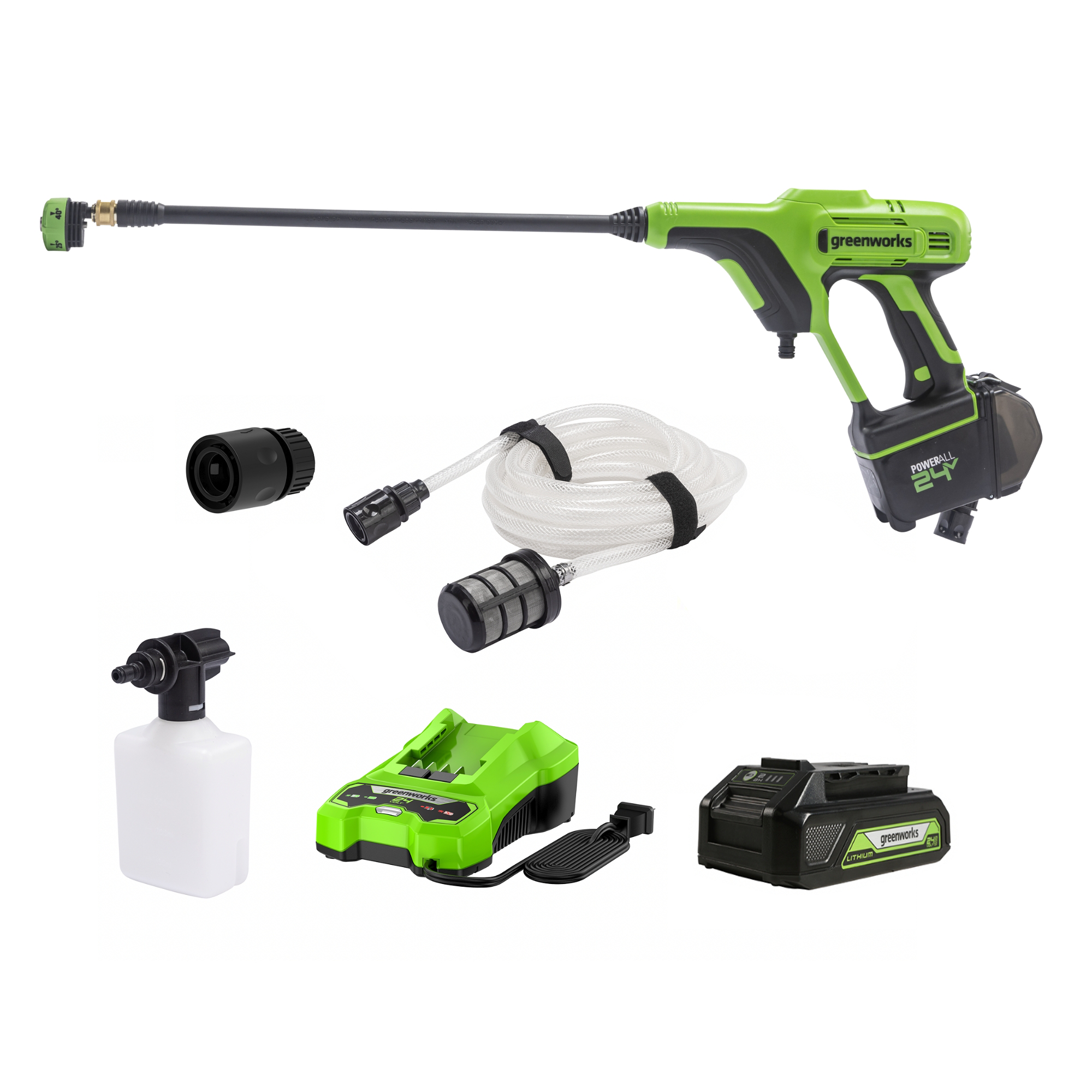 24V 600 PSI Pressure Washer, 4.0Ah Battery and Charger Included - Greenworks Tools Canada product image