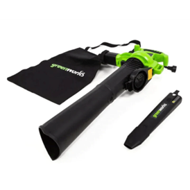 12 Amp Corded Blower/Leaf Vacuum with 235 MPH - 380 CFM output – Powerful tool for garden debris removal