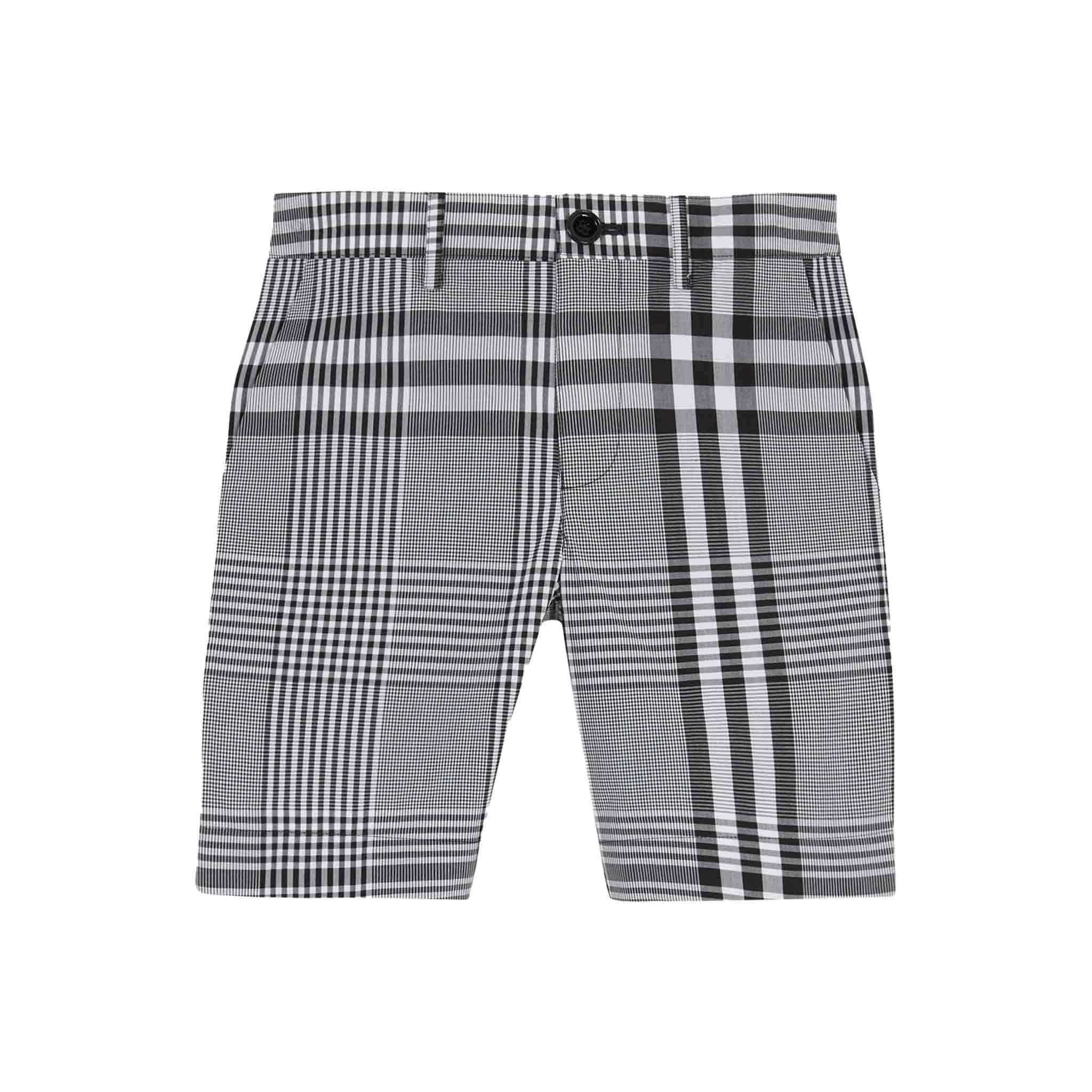 Burberry Kids Martwell Short in Black/White Check – DPUS