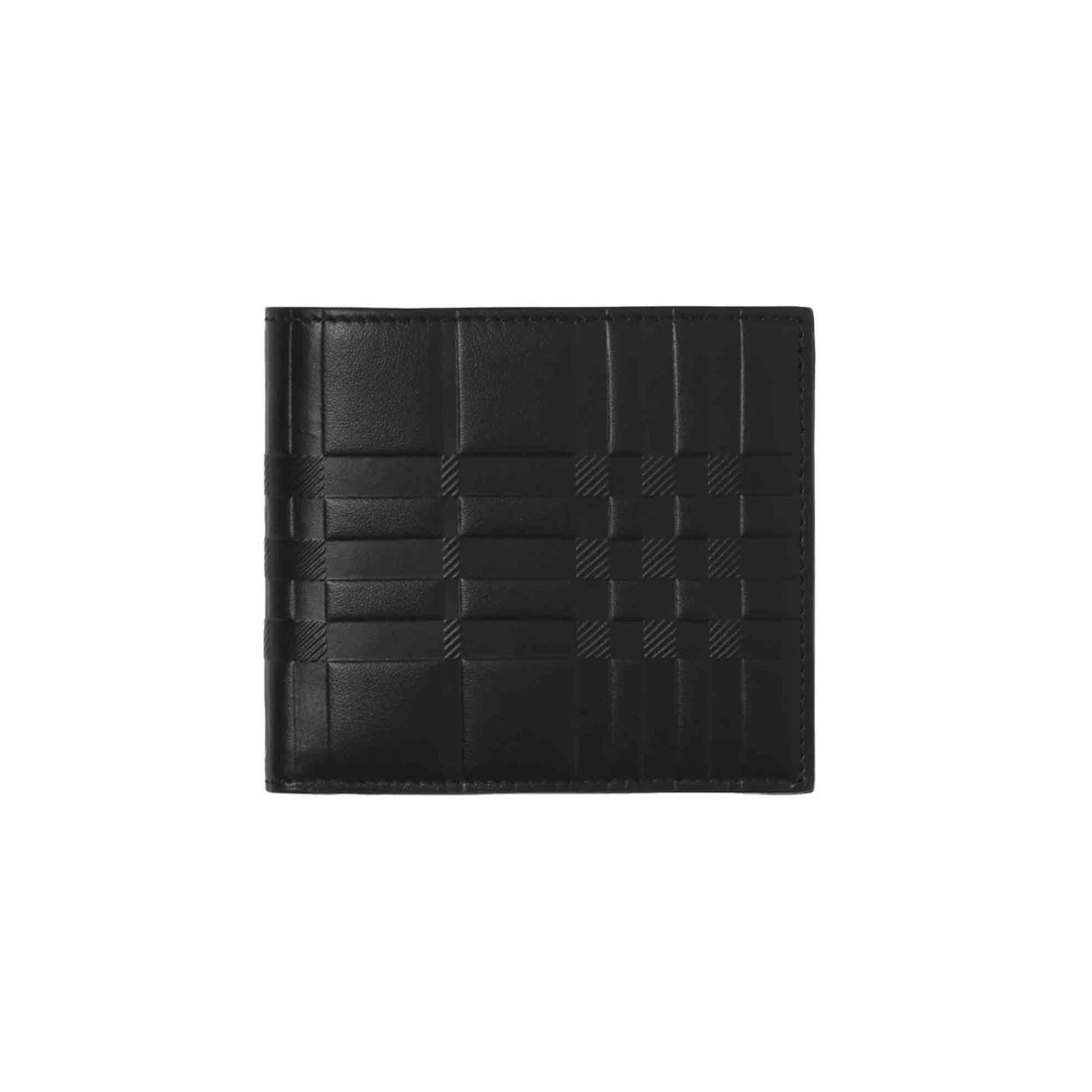 Burberry Embossed Check Leather Wallet – DPUS