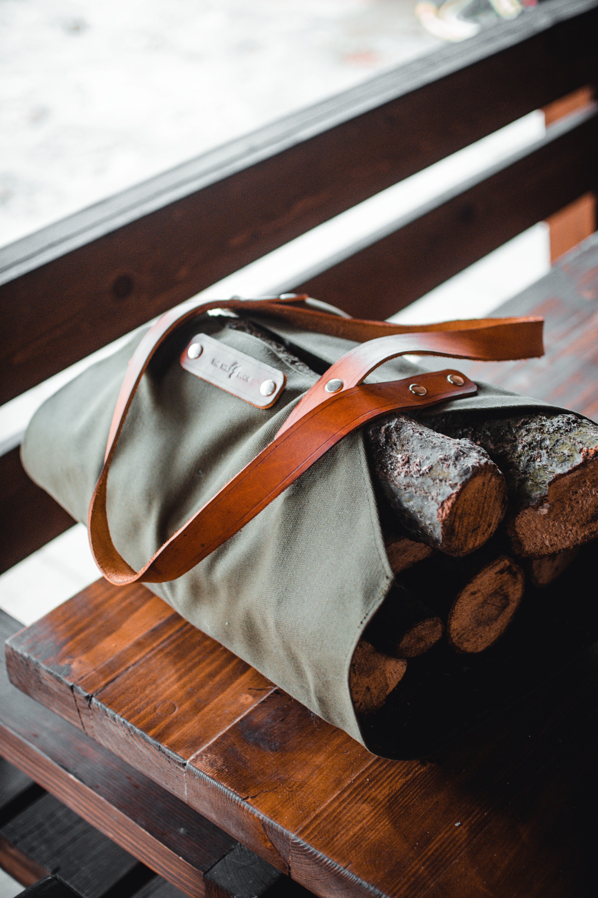 Leather Flat Belt Kit Bag by The Wild Buck Outdoors