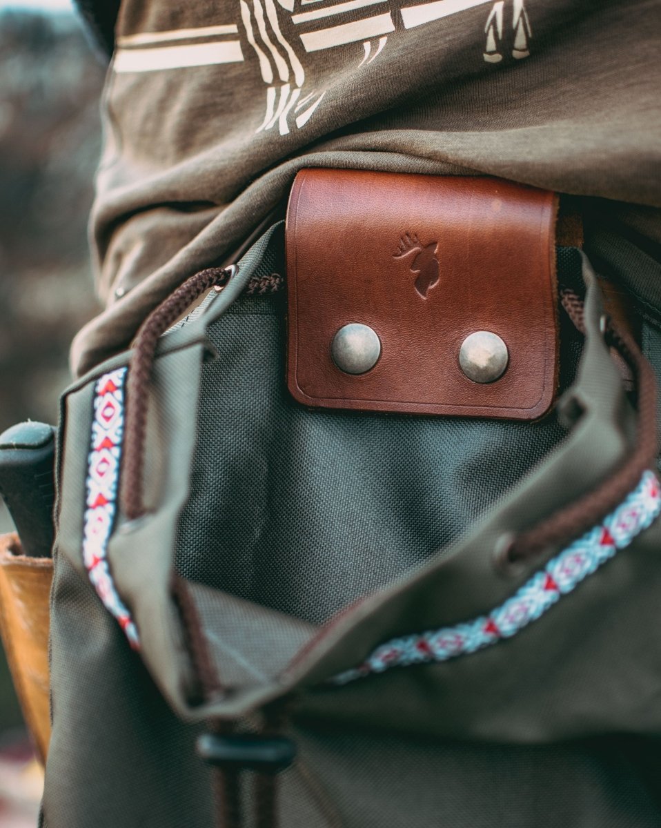 Leather Flat Belt Kit Bag