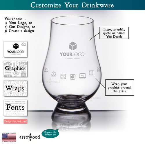 5 oz Libbey Belgian Beer Tasting Glass - Laser engraved with your orga –  arrowood co - Engraved and Personalized Drinkware from Charlotte, NC