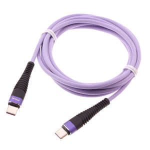 Purple 10ft PD Cable, Power Extra Long Fast Charger Cord Type-C to USB-C