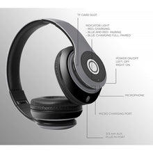 Load image into Gallery viewer, Wireless Headphones, Hands-free w Mic Headset Foldable - AWL79
