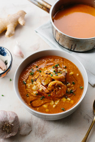 Groundnut Soup with Shrimp