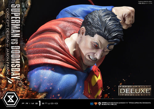 DC Comics Statue 1/3 Superman Vs. Doomsday by Jason Fabok Deluxe Bonus Version 95 cm - Animegami Store (EU)