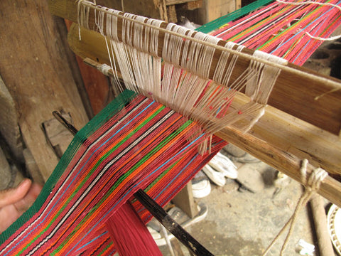 Traditional Shuttle Loom, Yanuo village, Youle mountain, Yunnan