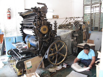 A wonderful old printing machine