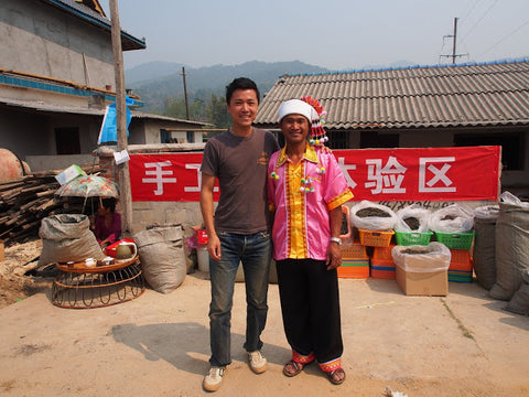 The current mayor of Lao Man E in his Bulang ceremonial dress